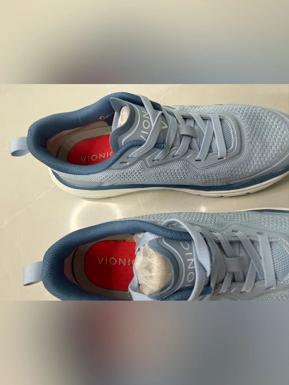 Vionic Walk Max Skyway Blue Knit Athletic Sneakers Women's Size 8.5